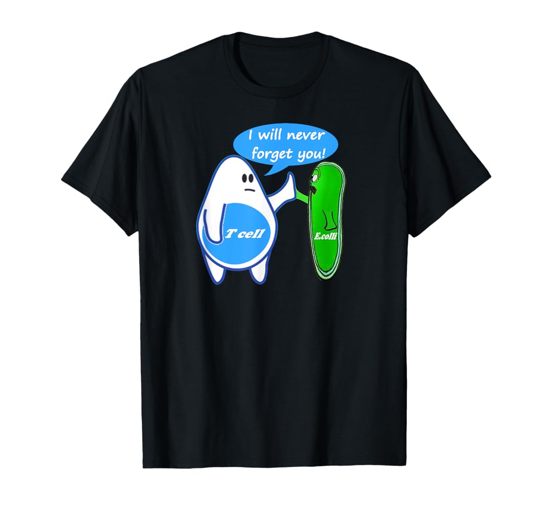 Amazon.com: Immunology Fun Shirt T Cell Never Forget T-Shirt